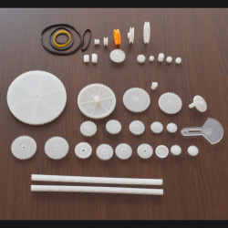 Gear, Pulley and Belt Set