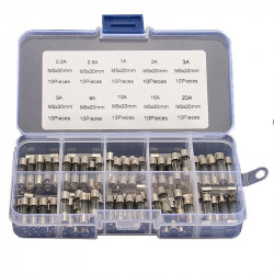 5x20 mm Fuse Kit (0.2 - 20 A, 100 pcs)