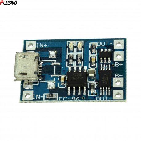 TP4056 Micro USB LiPo Charger with Protection (1 A)