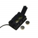 Black Digital Thermometer with External Probe (1 m, 2s refresh)