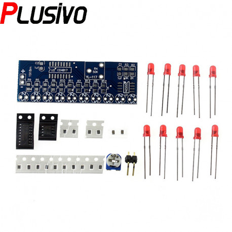 NE555 + CD4017 LED Learning Board Kit