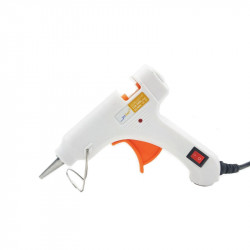 20W Glue Gun with Switch(White)