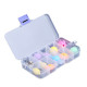 Plastic Box with 10 Compartments (12.8 x 6.5 x 2.3 cm)
