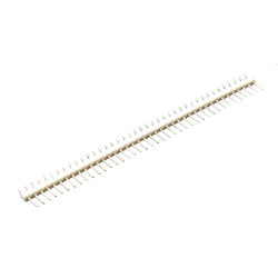 Colored 40p 2.54 mm Pitch Male Pin Header - White