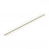 Colored 40p 2.54 mm Pitch Male Pin Header - White