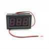 2 Wire DC Voltmeter Panel 0.56"