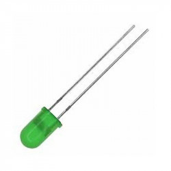 5 mm Green LED with Difused Lens