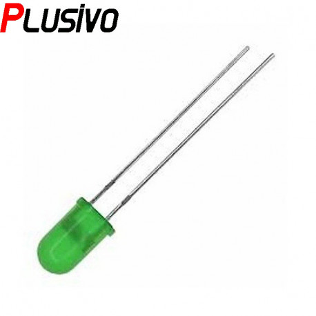 5 mm Green LED with Difused Lens