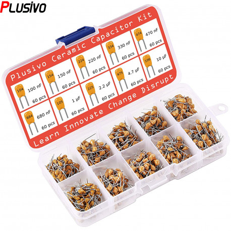 Plusivo Ceramic Capacitor Assortment Kit