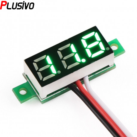 0-30 V Green Panel Voltmeter