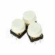 Push Button with Round White Cap