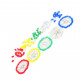 5mm Diffused LED pack Red Blue Green White Yellow 100pcs pack