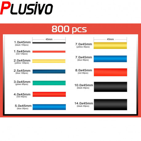 Plusivo Heat Shrink Tubing Kit